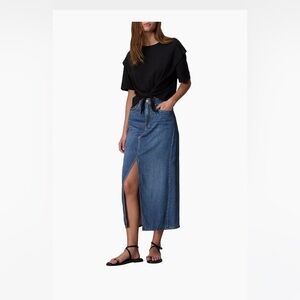 Rag and Bone NWT Miramar Denim Midi Skirt, size 30